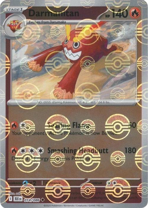 Black Bolt Darmanitan [Poke-Ball] Pokémon card